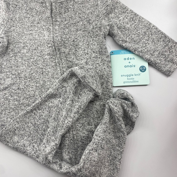 ⭐️SOFT aden + anais Snuggle Knit Footie New with Tags 6-9 Months - Picture 2 of 6